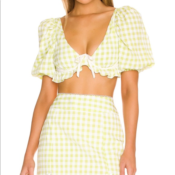 For Love and Lemons Maureen set (lime green in color). NWT! Bought for $275 - Picture 4 of 4